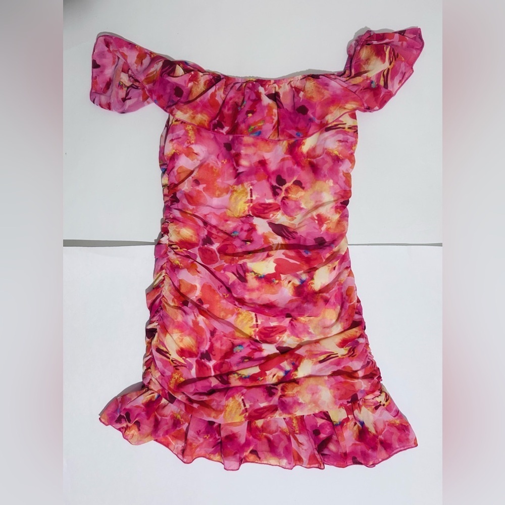 Floral Off the Shoulder Mini dress - Picture 5 of 7